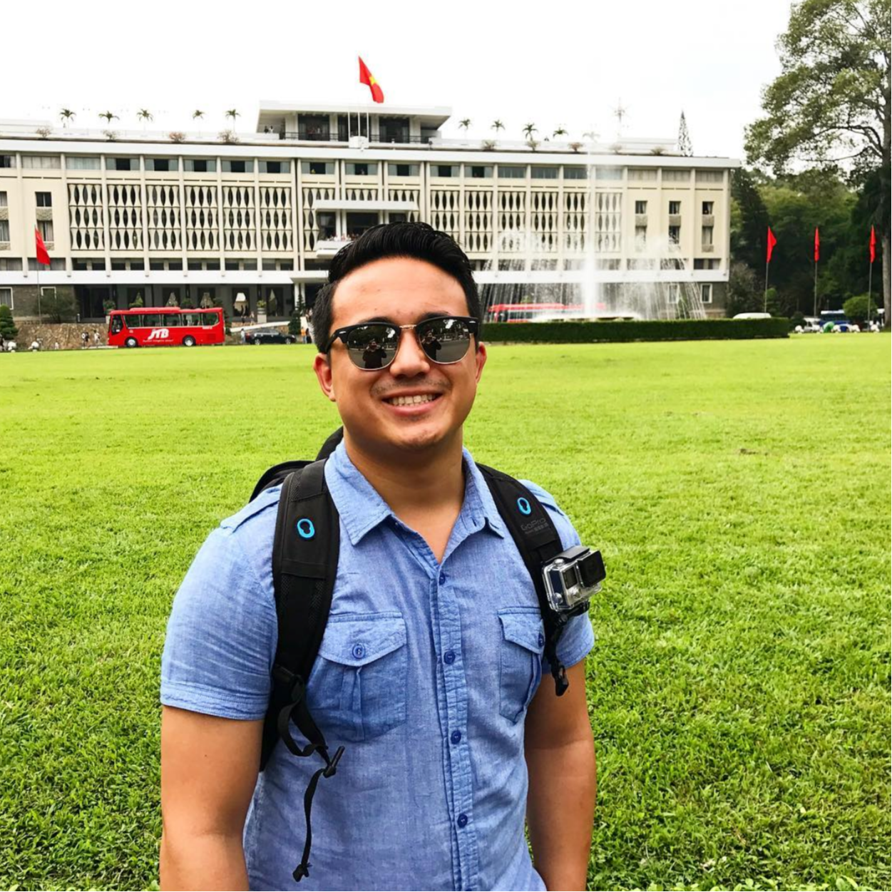 Nick traveling in Vietnam